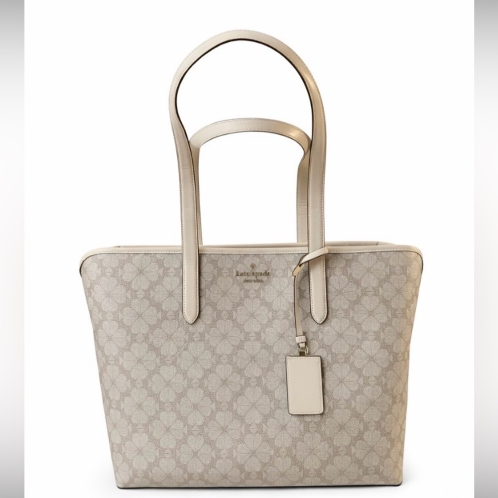 Kate Spade Beige Patterned Tote